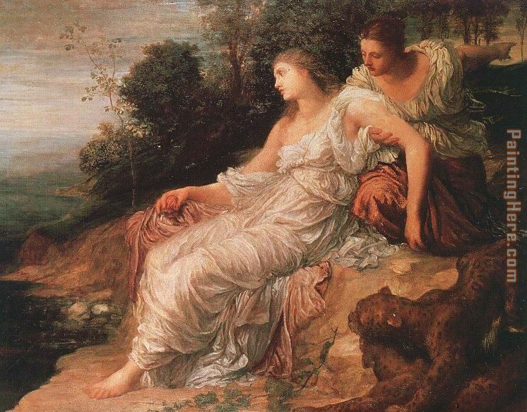 Ariadne on the Island of Naxos painting - George Frederick Watts Ariadne on the Island of Naxos art painting